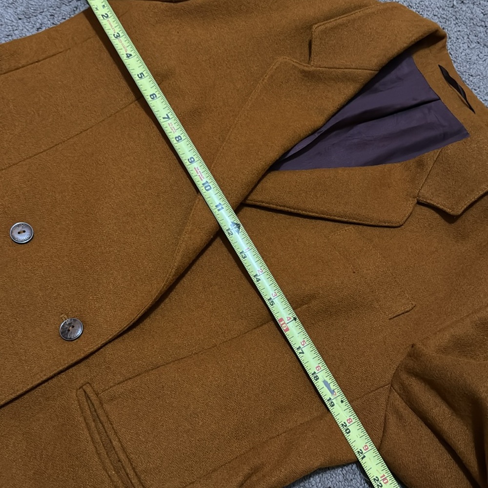 Men’s Vintage Jacket-Euro Sz 42-Wool Blend-Made in Yugoslavia-Rust Color - Picture 13 of 16